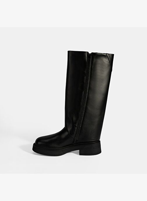 Desa Desa Kadın Siyah Katlama Detaylı Deri Çizme Bot | Boyner Siyah - 4. görsel