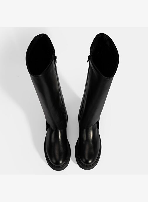 Desa Desa Kadın Siyah Katlama Detaylı Deri Çizme Bot | Boyner Siyah - 8. görsel