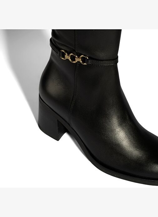 Desa Desa Kadın Siyah Metal Aksesuarlı Deri Çizme Bot | Boyner Siyah - 7. görsel