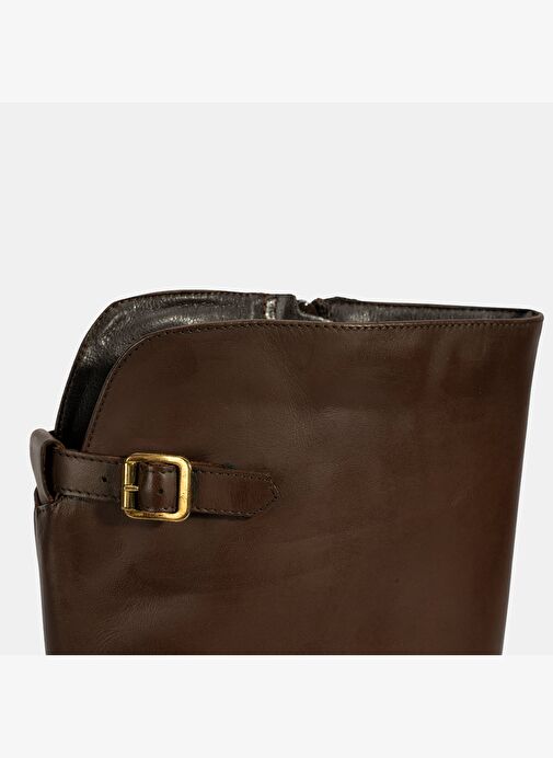 Desa Desa Kahverengi Kadın Kahve Metal Toka Detaylı Deri Çizme Bot | Boyner Kahverengi - 6. görsel