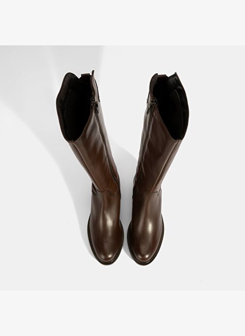 Desa Desa Kahverengi Kadın Kahve Metal Toka Detaylı Deri Çizme Bot | Boyner Kahverengi - 8. görsel