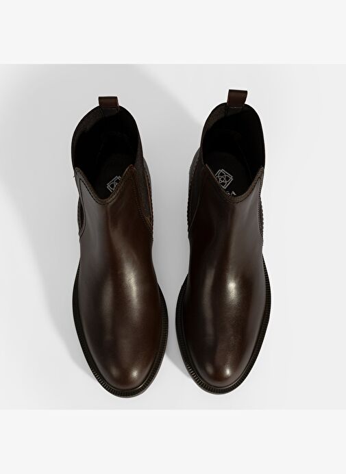 Desa Desa Kahverengi Kadın Kahve Lastik Detaylı Deri Bot Boyner'de! Kahverengi - 8. görsel