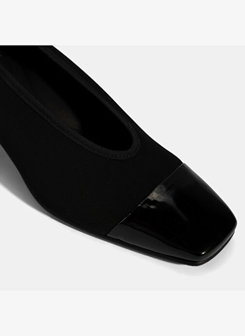 Kadın Siyah Kalın Topuklu Günlük Ayakkabı - Görsel 7