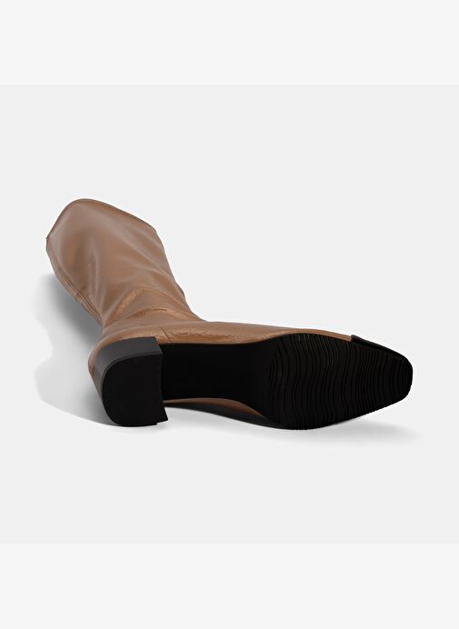 Desa Desa Kadın Vizon Kalın Topuklu Stretch Çizme Bot | Boyner Vizon - 5. görsel