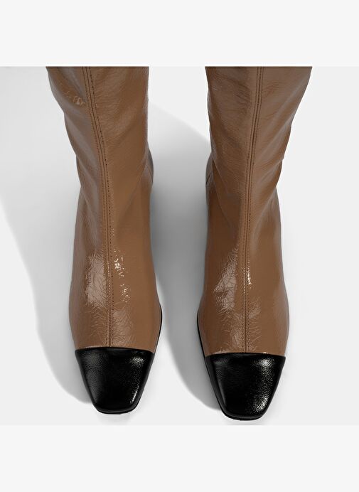 Desa Desa Kadın Vizon Kalın Topuklu Stretch Çizme Bot | Boyner Vizon - 6. görsel