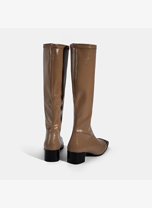 Desa Desa Kadın Vizon Kalın Topuklu Stretch Çizme Bot | Boyner Vizon - 7. görsel