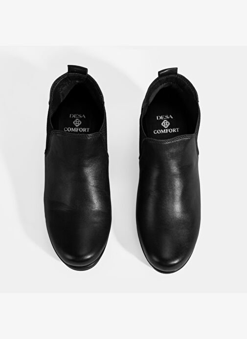 Kadın Siyah DesaComfort Bilek Boy Deri Bot - Görsel 6