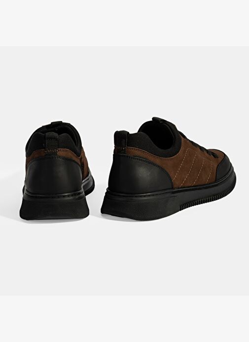 Erkek Kahve DesaComfort Bağcıklı Nubuk Deri Spor Ayakkabı - Görsel 9