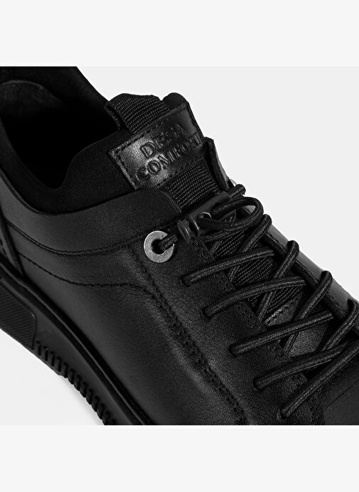 Erkek Siyah DesaComfort Bağcıklı Deri Günlük Ayakkabı - Görsel 7