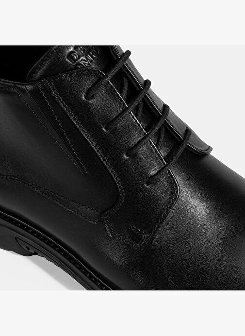Erkek Siyah DesaComfort Bağcıklı Deri Bot - Görsel 7