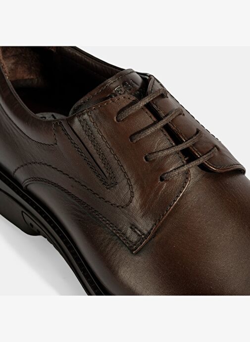 Erkek Kahve DesaComfort Klasik Deri Ayakkabı - Görsel 7