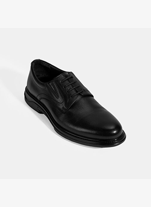 Erkek Siyah DesaComfort Klasik Deri Ayakkabı - Görsel 6