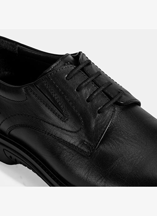 Erkek Siyah DesaComfort Klasik Deri Ayakkabı - Görsel 7