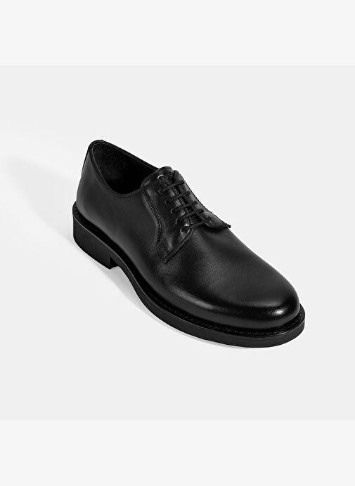 Erkek Siyah DesaComfort Klasik Deri Ayakkabı - Görsel 6
