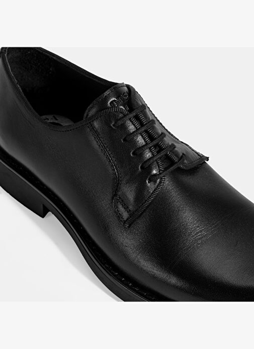 Erkek Siyah DesaComfort Klasik Deri Ayakkabı - Görsel 7