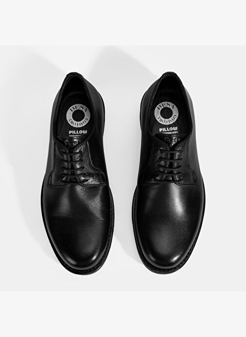 Erkek Siyah DesaComfort Klasik Deri Ayakkabı - Görsel 8