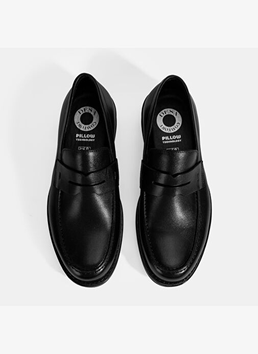 Erkek Siyah DesaComfort Deri Loafer - Görsel 8