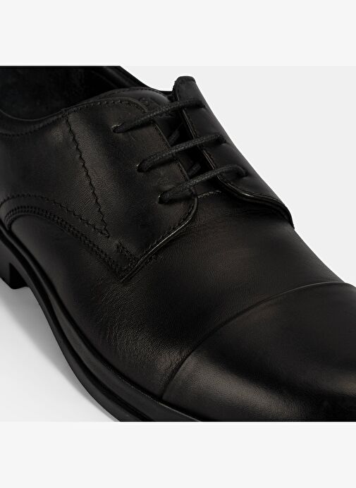 Erkek Siyah DesaComfort Bağcıklı Deri Ayakkabı - Görsel 7