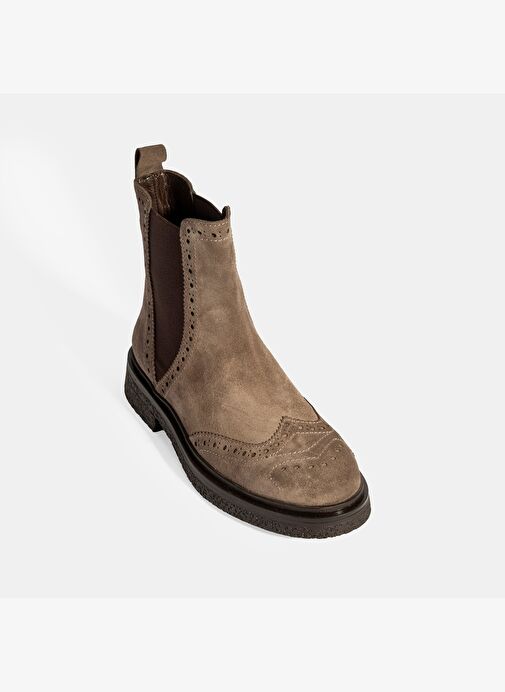 Kadın Vizon Lastikli Süet Chelsea Bot - Görsel 6
