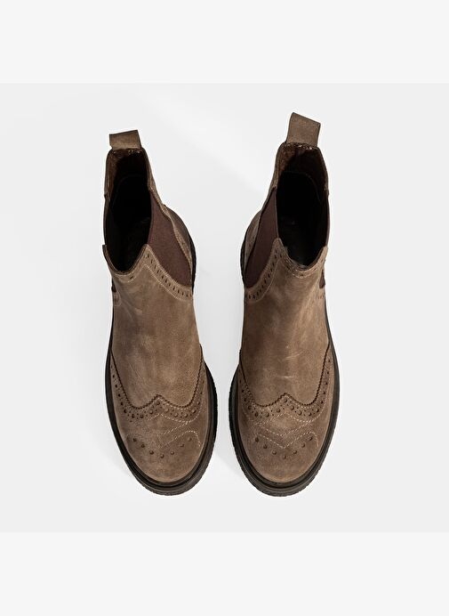 Kadın Vizon Lastikli Süet Chelsea Bot - Görsel 8