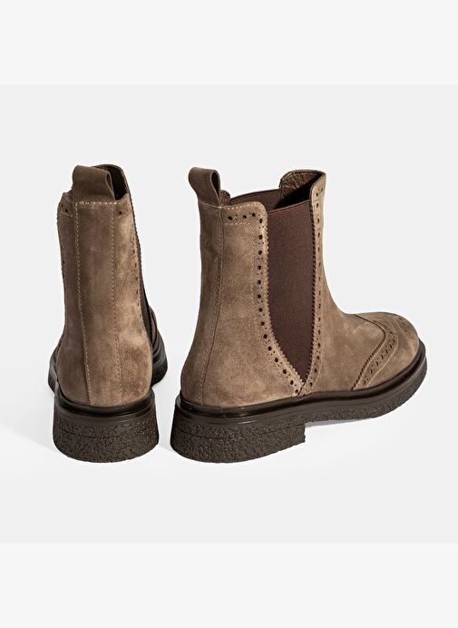 Kadın Vizon Lastikli Süet Chelsea Bot - Görsel 9