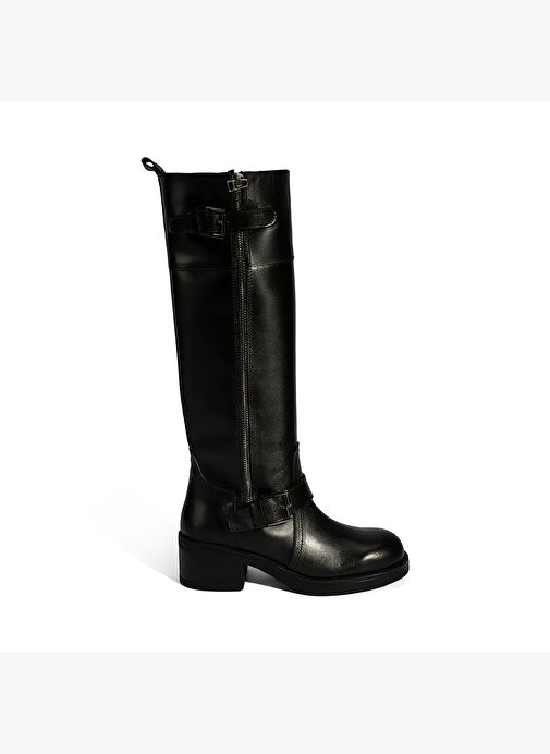 Desa Desa Kadın Siyah Metal Toka Detaylı Deri Çizme Bot | Boyner Siyah - 3. görsel