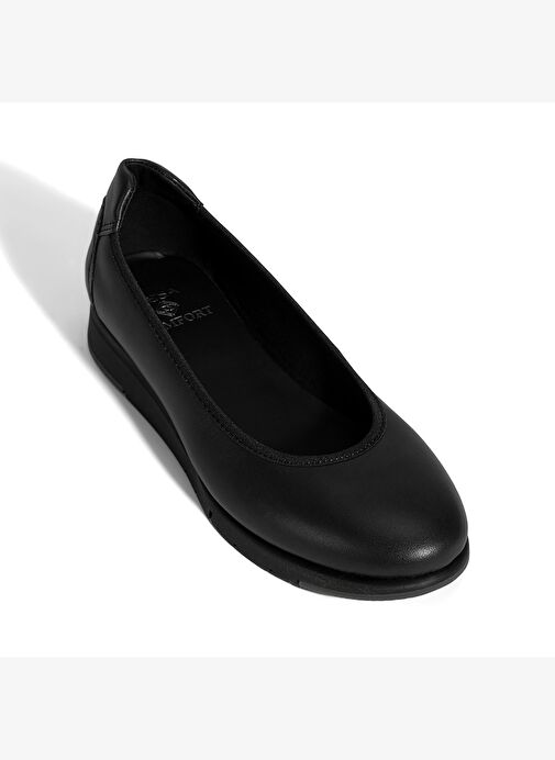 Kadın Siyah DesaComfort Deri Günlük Ayakkabı - Görsel 6