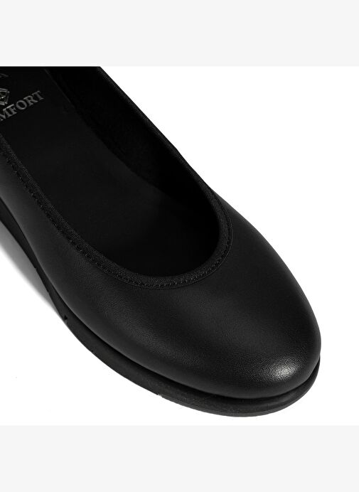 Kadın Siyah DesaComfort Deri Günlük Ayakkabı - Görsel 7