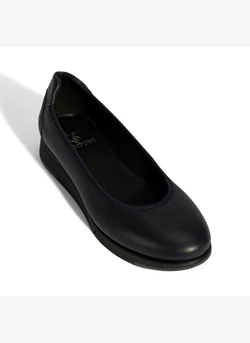 Kadın Lacivert DesaComfort Deri Günlük Ayakkabı - Görsel 6