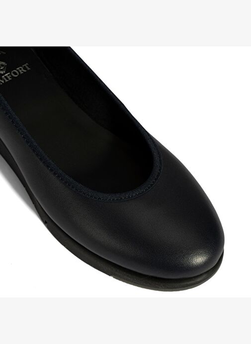 Kadın Lacivert DesaComfort Deri Günlük Ayakkabı - Görsel 7