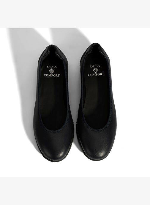 Kadın Lacivert DesaComfort Deri Günlük Ayakkabı - Görsel 8