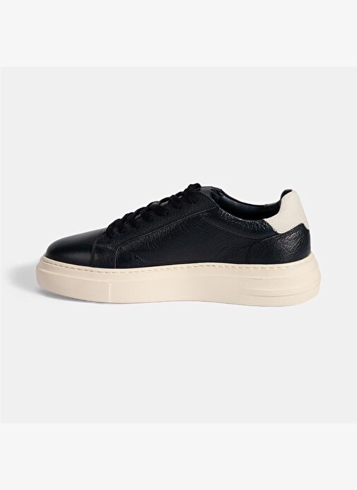 Desa Desa Erkek Lacivert Bağcıklı Deri Sneaker Boyner'de! Lacivert - 4. görsel