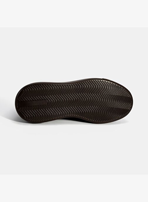 Kadın Kahve Bağcıklı Deri Spor Ayakkabı - Görsel 5