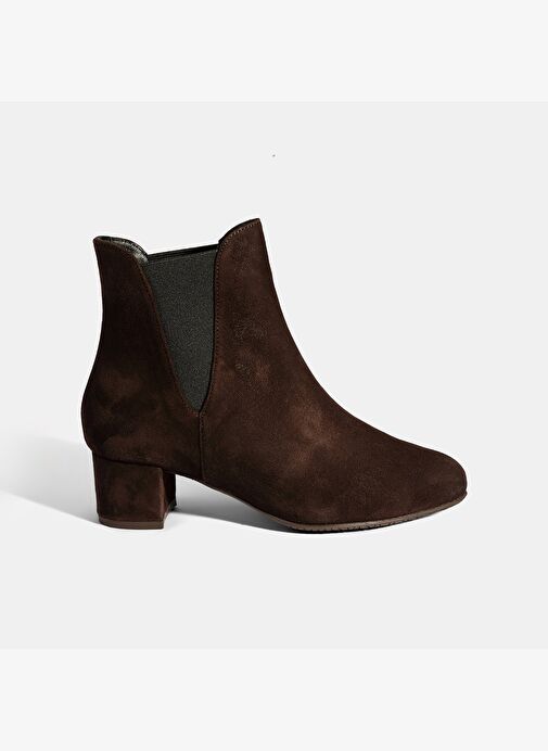 Kadın Kahve DesaComfort Lastikli Süet Chelsea Bot - Görsel 3