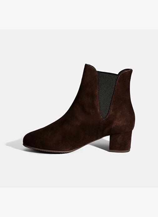 Kadın Kahve DesaComfort Lastikli Süet Chelsea Bot - Görsel 4