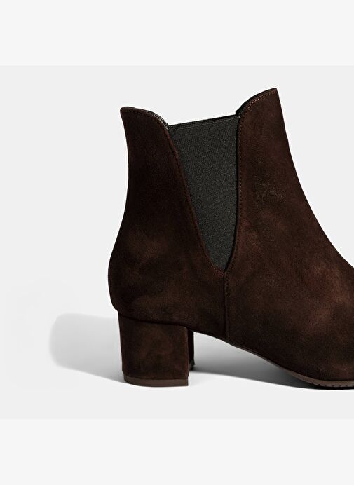 Kadın Kahve DesaComfort Lastikli Süet Chelsea Bot - Görsel 7