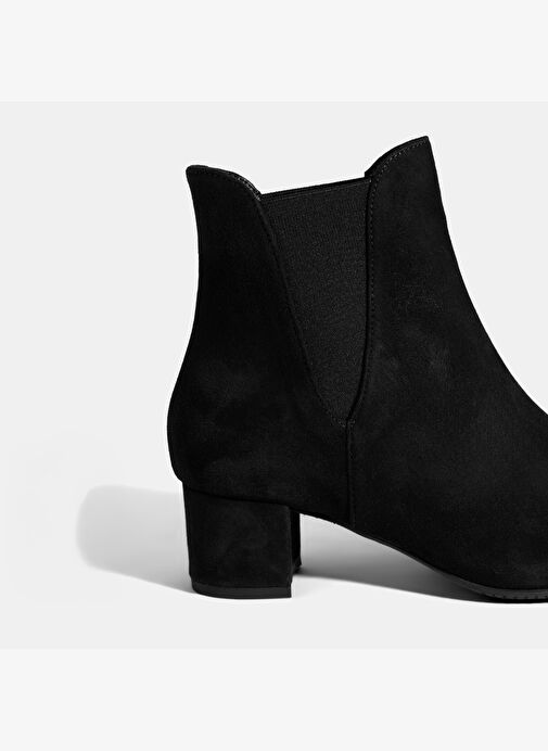 Kadın Siyah DesaComfort Lastikli Süet Chelsea Bot - Görsel 7