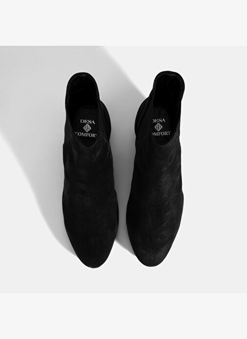 Kadın Siyah DesaComfort Lastikli Süet Chelsea Bot - Görsel 8