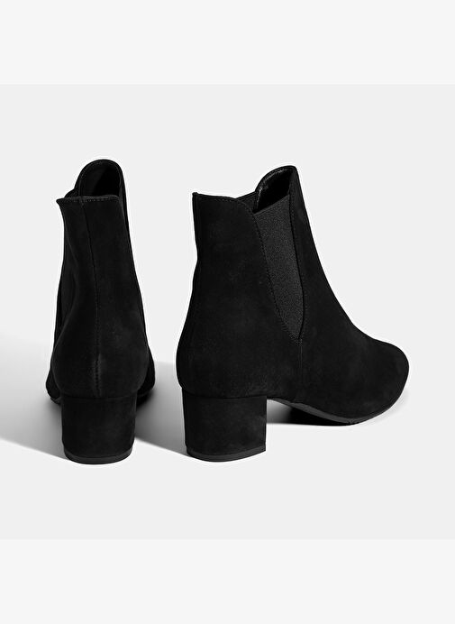 Kadın Siyah DesaComfort Lastikli Süet Chelsea Bot - Görsel 9