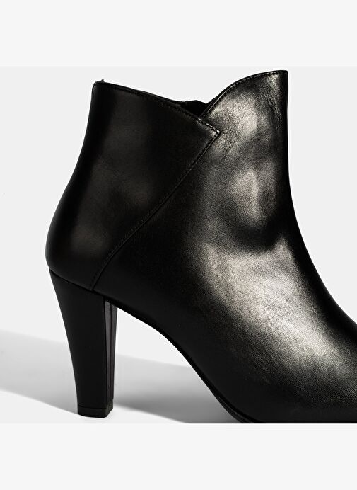 Kadın Siyah DesaComfort Deri Topuklu Chelsea Bot - Görsel 7