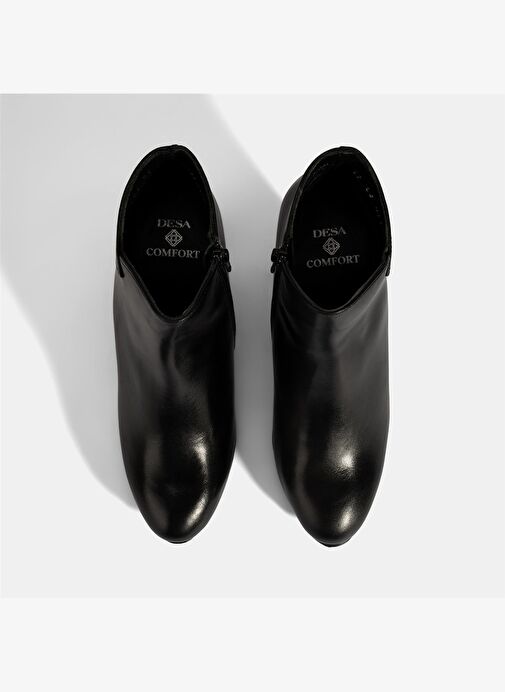 Kadın Siyah DesaComfort Deri Topuklu Chelsea Bot - Görsel 8
