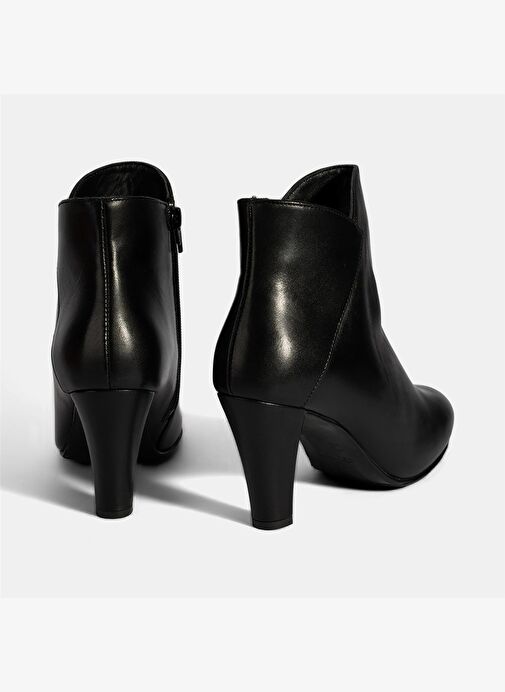 Kadın Siyah DesaComfort Deri Topuklu Chelsea Bot - Görsel 9