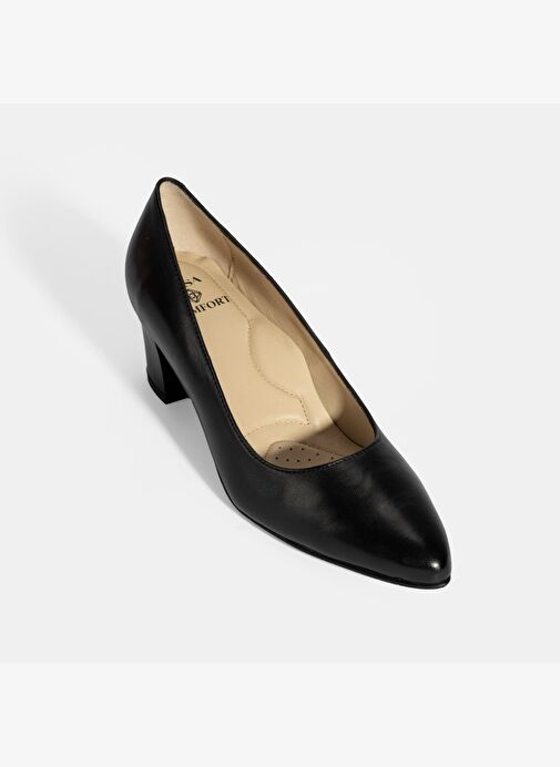 Kadın Siyah DesaComfort Topuklu Deri Ayakkabı - Görsel 6