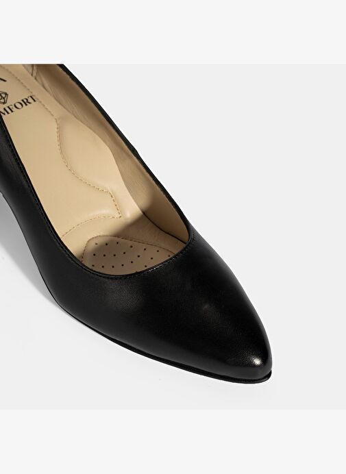 Kadın Siyah DesaComfort Topuklu Deri Ayakkabı - Görsel 7