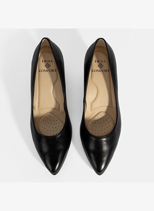 Kadın Siyah DesaComfort Topuklu Deri Ayakkabı - Görsel 8