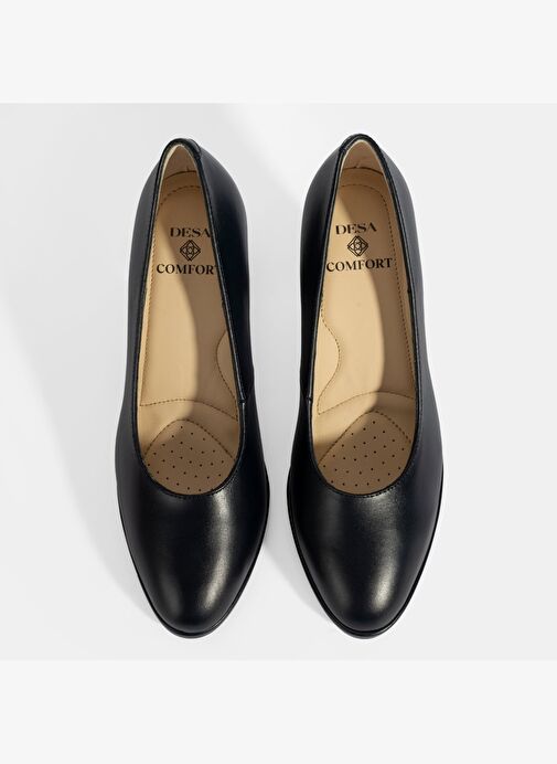 Desa Kadın Lacivert DesaComfort Deri Topuklu Ayakkabı Boyner'de! Lacivert - 9. görsel