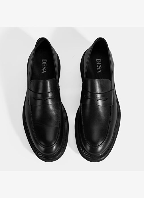 Erkek Siyah Deri Loafer - Görsel 8