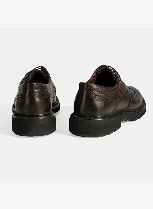 Erkek Kahve Bağcıklı Klasik Ayakkabı - Görsel 9