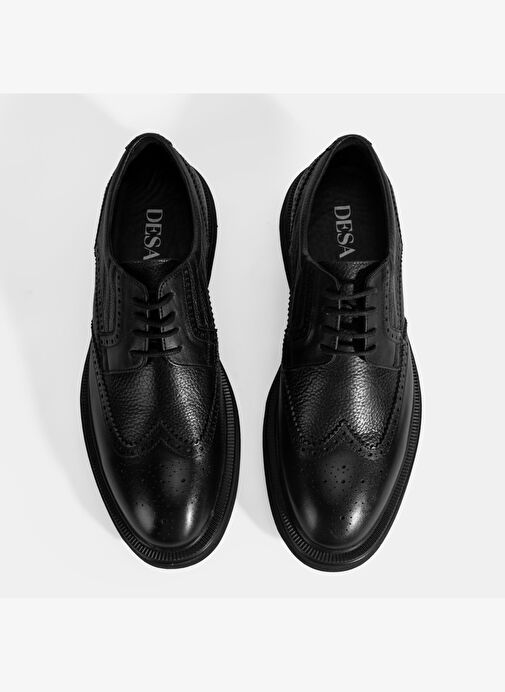 Erkek Siyah Bağcıklı Klasik Ayakkabı - Görsel 8