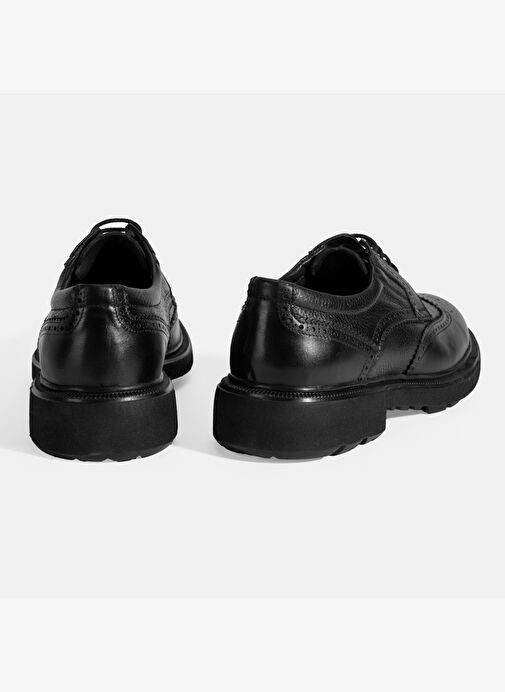Erkek Siyah Bağcıklı Klasik Ayakkabı - Görsel 9